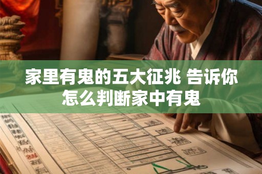 家里有鬼的五大征兆 告诉你怎么判断家中有鬼