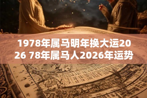 1978年属马明年换大运2026 78年属马人2026年运势