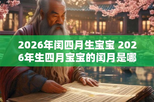 2026年闰四月生宝宝 2026年生四月宝宝的闰月是哪个月 2026年闰四月生宝宝 2026年生四月宝宝的闰月是哪个月