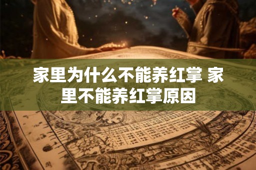 家里为什么不能养红掌 家里不能养红掌原因