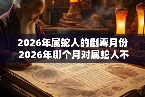2026年属蛇人的倒霉月份 2026年哪个月对属蛇人不怎么好