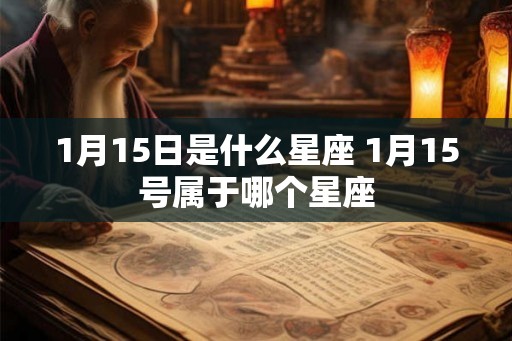 1月15日是什么星座 1月15号属于哪个星座