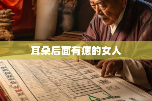 耳朵后面有痣的女人