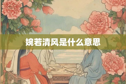 婉若清风是什么意思