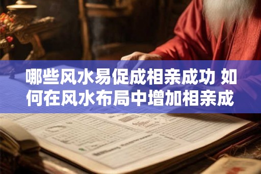 哪些风水易促成相亲成功 如何在风水布局中增加相亲成功率