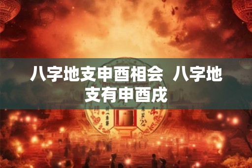 八字地支申酉相会  八字地支有申酉戌