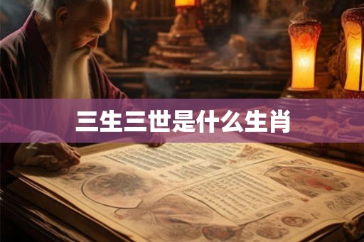 三生三世是什么生肖