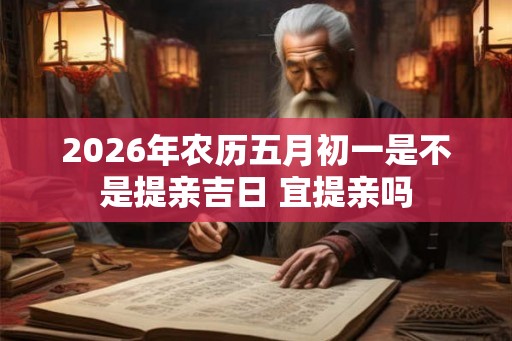 2026年农历五月初一是不是提亲吉日 宜提亲吗 2026年农历五月初一是不是提亲吉日 宜提亲吗