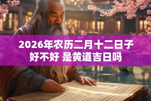 2026年农历二月十二日子好不好 是黄道吉日吗