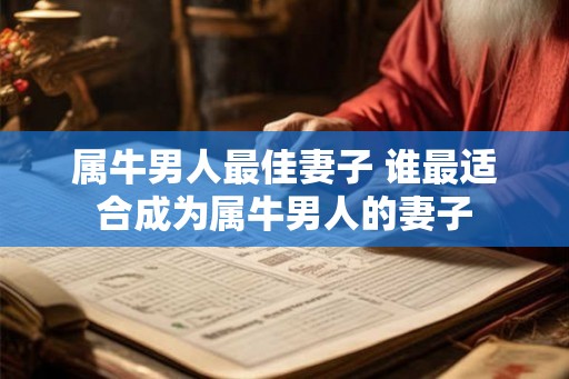 属牛男人最佳妻子 谁最适合成为属牛男人的妻子