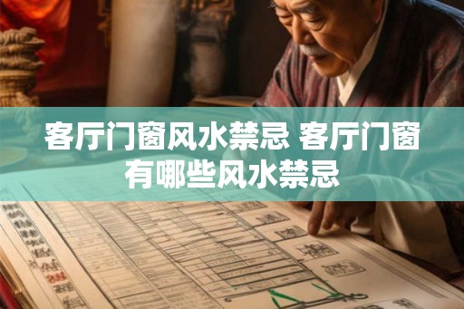 客厅门窗风水禁忌 客厅门窗有哪些风水禁忌