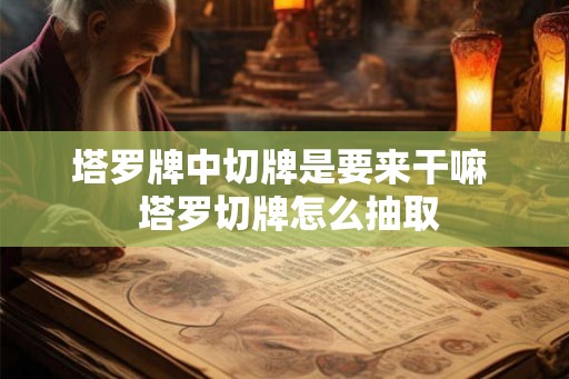 塔罗牌中切牌是要来干嘛  塔罗切牌怎么抽取