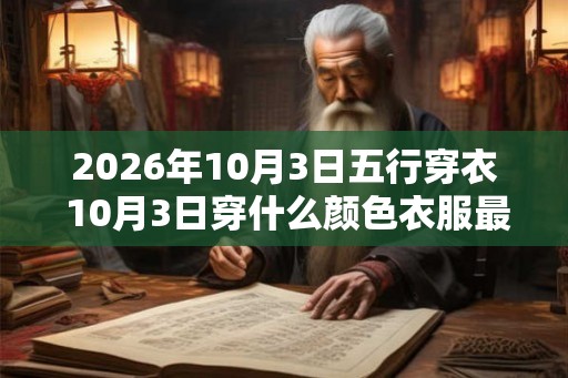 2026年10月3日五行穿衣 10月3日穿什么颜色衣服最旺运 2026年10月3日五行穿衣 10月3日穿什么颜色衣服最旺运