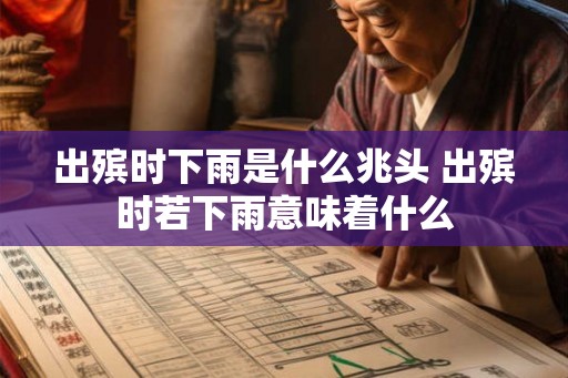 出殡时下雨是什么兆头 出殡时若下雨意味着什么