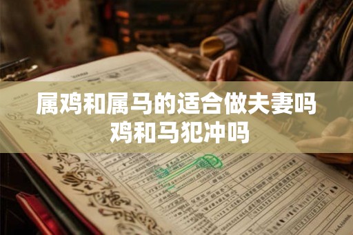 属鸡和属马的适合做夫妻吗 鸡和马犯冲吗 属鸡和属马的适合做夫妻吗 鸡和马犯冲吗