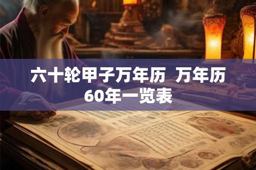 六十轮甲子万年历  万年历60年一览表