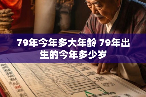 79年今年多大年龄 79年出生的今年多少岁