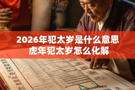 2026年犯太岁是什么意思 虎年犯太岁怎么化解 2026年犯太岁是什么意思 虎年犯太岁怎么化解