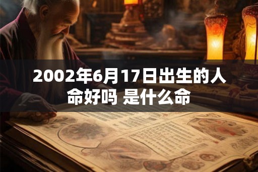 2002年6月17日出生的人命好吗 是什么命