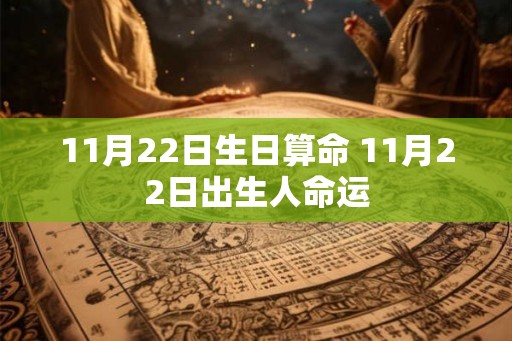 11月22日生日算命 11月22日出生人命运