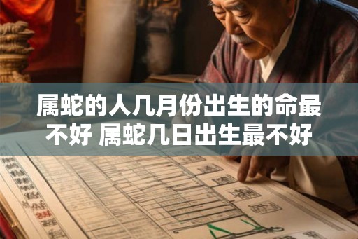 属蛇的人几月份出生的命最不好 属蛇几日出生最不好