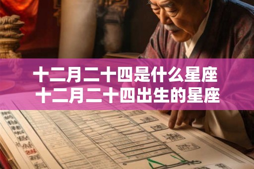 十二月二十四是什么星座 十二月二十四出生的星座 十二月二十四是什么星座 十二月二十四出生的星座