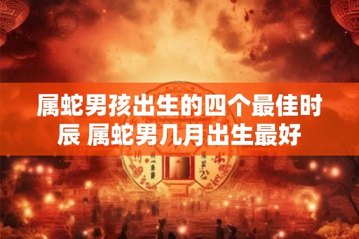 属蛇男孩出生的四个最佳时辰 属蛇男几月出生最好