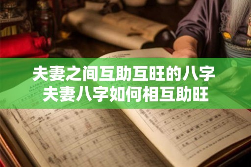 夫妻之间互助互旺的八字 夫妻八字如何相互助旺