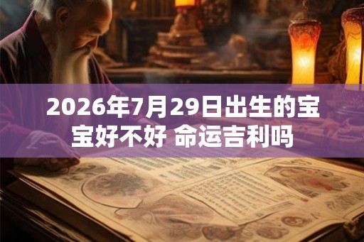 2026年7月29日出生的宝宝好不好 命运吉利吗