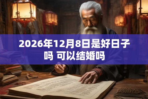 2026年12月8日是好日子吗 可以结婚吗