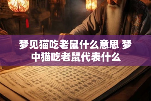 梦见猫吃老鼠什么意思 梦中猫吃老鼠代表什么