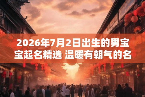 2026年7月2日出生的男宝宝起名精选 温暖有朝气的名字