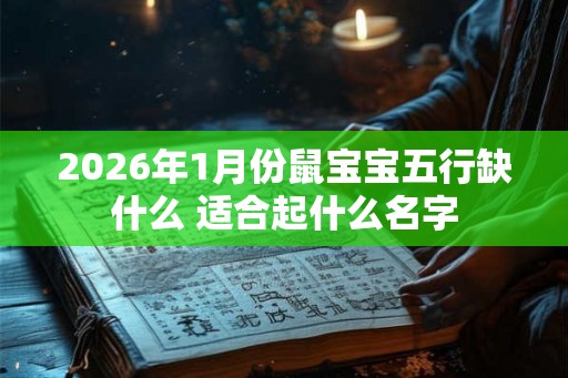 2026年1月份鼠宝宝五行缺什么 适合起什么名字