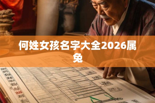 何姓女孩名字大全2026属兔