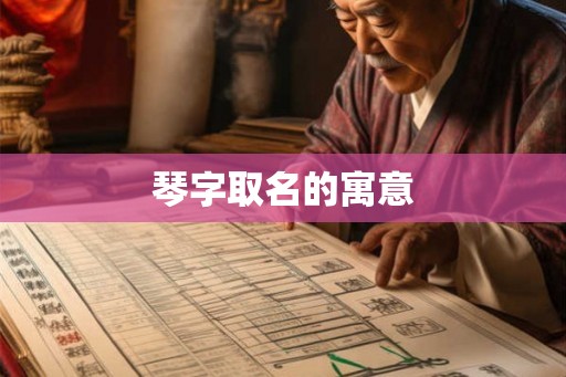 琴字取名的寓意