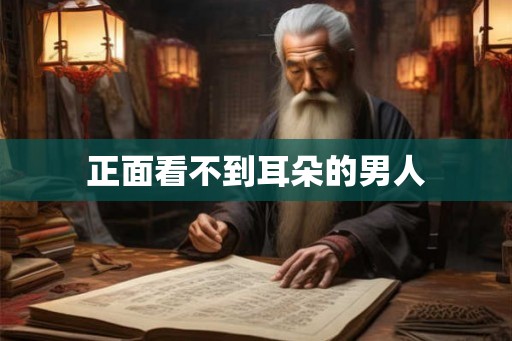 正面看不到耳朵的男人