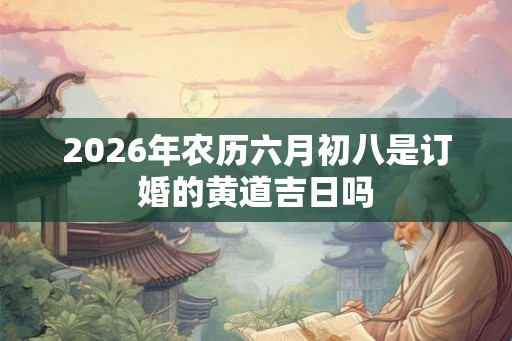 2026年农历六月初八是订婚的黄道吉日吗