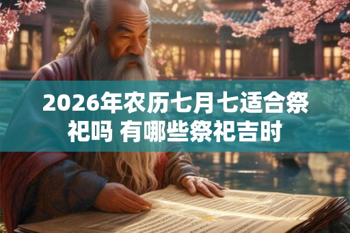 2026年农历七月七适合祭祀吗 有哪些祭祀吉时