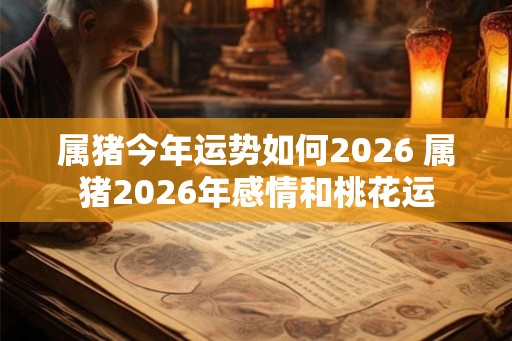 属猪今年运势如何2026 属猪2026年感情和桃花运