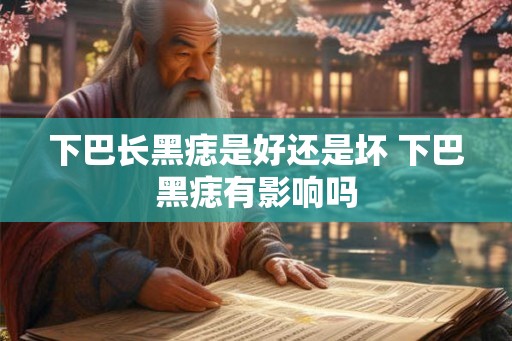 下巴长黑痣是好还是坏 下巴黑痣有影响吗