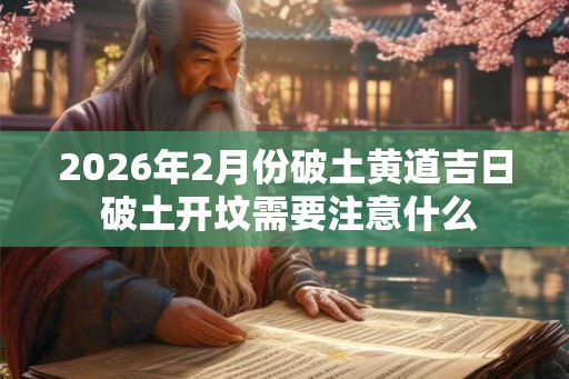 2026年2月份破土黄道吉日 破土开坟需要注意什么