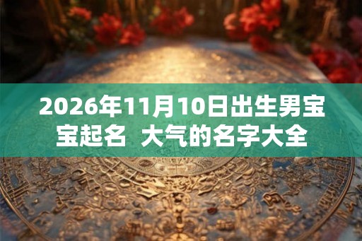 2026年11月10日出生男宝宝起名  大气的名字大全