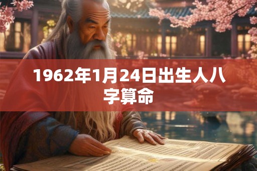 1962年1月24日出生人八字算命