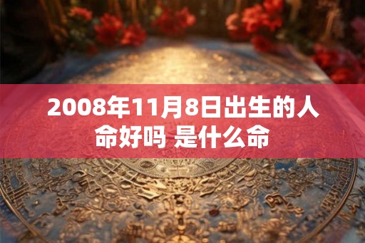 2008年11月8日出生的人命好吗 是什么命