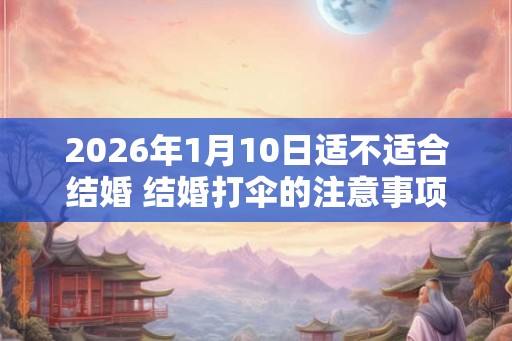 2026年1月10日适不适合结婚 结婚打伞的注意事项