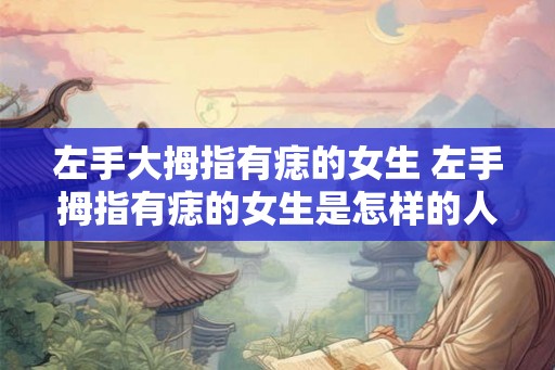 左手大拇指有痣的女生 左手拇指有痣的女生是怎样的人