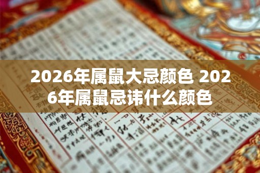 2026年属鼠大忌颜色 2026年属鼠忌讳什么颜色 2026年属鼠大忌颜色 2026年属鼠忌讳什么颜色