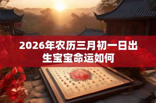 2026年农历三月初一日出生宝宝命运如何