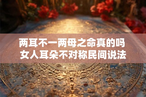 两耳不一两母之命真的吗 女人耳朵不对称民间说法