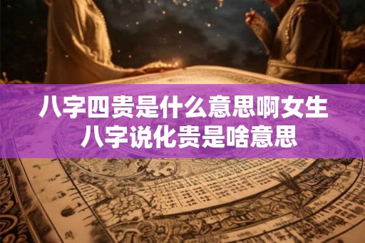 八字四贵是什么意思啊女生  八字说化贵是啥意思